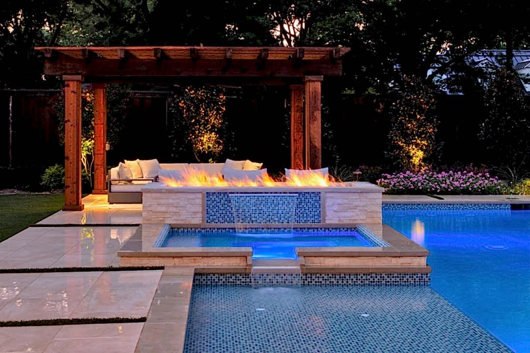 Dazzling Pool Feature Installation in Dallas, TX